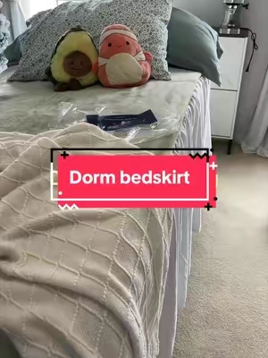 #dormbedding #collegedorm #backtoschoolshopping #bedskirt #tiktokshoplabordaysale 
