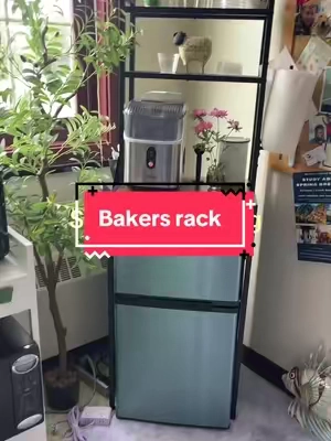 #bakersrack #refrigerator #dormroomfurniture #backtoschoolshopping #tiktokshopsummersale 