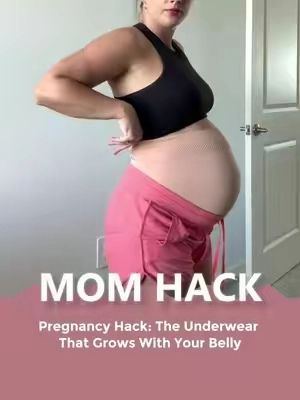 Pregnancy Hack: The Underwear That Grows With Your Belly#momcozy #pregnant #pregnantlife #underwear #apronbelly 