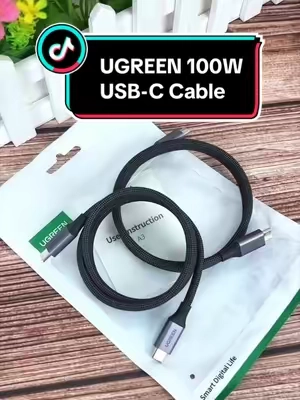 UGREEN 100W USB-C Cable (2 Pack): One Cable for Everything #TikTokshopbacktoschool #Greenish #USBC #UGREEN #FastCharging