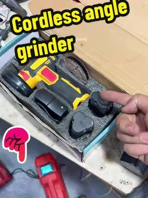 It's the most portable cordless angle grinder I've ever used. #MiniCordlessAngleGrinder #cordlessanglegrinder #anglegrinder #TikTokHolidayHaul #tool 