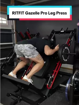 The Gazelle Pro isn’t just a leg press. You can hit leg presses, hack squats, reverse hack squats, calf raises, and multiple foot positions to target your quads, glutes, hamstrings, and calves. With a 2,000 lb overall weight capacity, it’s built to handle serious weight and keep up as you get stronger. @RITFIT Sports  #TikTokShopCreatorPicks #TikTokshopbacktoschool #RitFit #LegDay #HomeGym