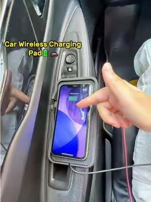 Just drop your phone and goI this anti-slip wireless mat auto-charges while you drive - no hassle! #carcharger #dealsforyoudays #summerfinds #charger #phonecharger