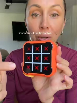 If your kids are constantly asking to play tic-tac-toe, this is such a fun screen-free alternative! 🎮✨ This electronic tic-tac-toe game has multiple ways to play, including solo mode against the computer, two-player mode, and even a memory game for an extra challenge. It’s compact, travel-friendly, and a great way to keep kids entertained without reaching for the iPad. #tictactoe #screenfree #screenfreekids #traveltoys #kidsactivities 