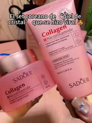 ¿Tu piel se ve seca, apagada y sin vida cuando no duermes bien? ✨Encontré este combo coreano de skincare que se está haciendo viral en TikTok.#SkincareCoreano #PielDeCristal #MascarillaDeColageno #KoreanSkincare #GlowUp