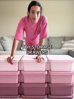 These are a MUST HAVE for kids toys! #storagedrawers #toystorage #playroomorganization #toyorganization #tiktokshopcreatorpicks 