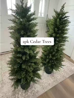 #christmastrees #artificialtree #porchdecor #cedartree 