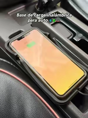 ⚡️🚗Simplemente coloque su teléfono para cargarlo: esta alfombrilla inalámbrica antideslizante se carga automáticamente mientras conduce, ¡sin complicaciones! #charger #carcharger #fastcharger #phonecharger #caraccessories