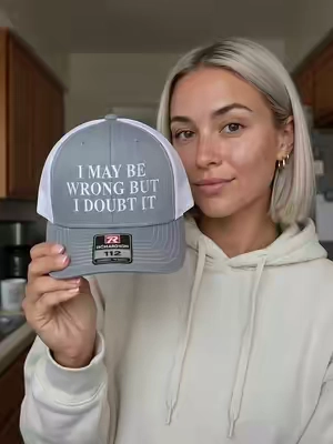 I May Be Wrong Embroidered #hatformen #capformen #tiktokmademebuyit #tiktokshop #viralvideo 