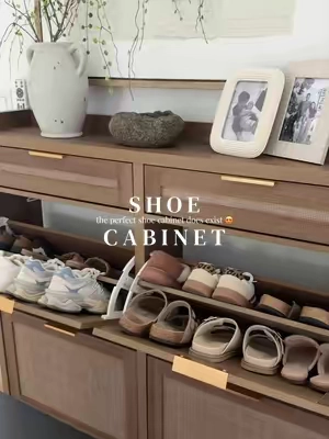 I’d purchase this 100x times again 😮‍💨 Such a beautiful shoe storage cabinet to keep your home tidy & aesthetic  #shoecabinet #shoestorage #modernhome #fallhomedecor #falldealsforyou 