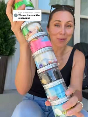 Replying to @mom finds When I need a few minutes without reaching for the iPad, these sensory dough jars are one of my favorite swaps. 🤍 Each jar is filled with soft sensory dough and themed play pieces that encourage creativity, fine motor skills, and imaginative play. They’re small enough to put in my purse, easy to grab, and keep little hands busy in the best way. #sensoryplay #sensorydough #screenfree #screenfreekids #toddleractivities 