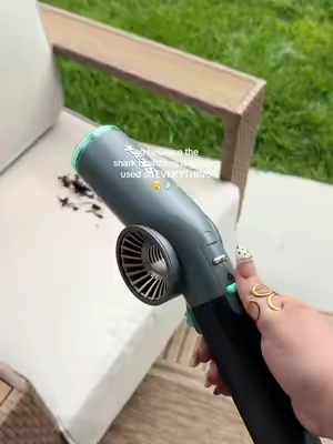 at this point I’m just looking for excuses to use my Shark BlastBoss 😭💨 from patio furniture and porch corners to keyboards, cars, and all those little spots that collect dust… this thing has become one of my favorite cleaning gadgets #sharkblastboss #cleaninggadgets #handheldblower #outdoorcleaning #cordlessblower 