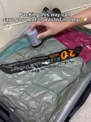 Fit three suitcases worth of clothes into one.#TravelHacks  #DealsForYouDays #SummerWins #backtoschool #fallpick