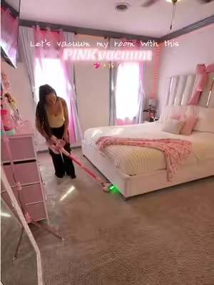 & I forgot to mention so affordable less than 100💵💖 #pinkvacuum #devoac #pinkbedroom #pinkaesthetic #pinkgirl 