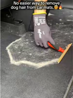 No easier way to remove dog hair from the car mats.🤯🔥#pethairremover #pethairremoval #carcleaning #satisfyingcleans #tiktokshop 