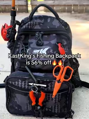Grab yours while it’s still on sale!! #kastking #fishing #fishingbackpack #tiktokshopcreatorpicks  #creatorsearchinsights 