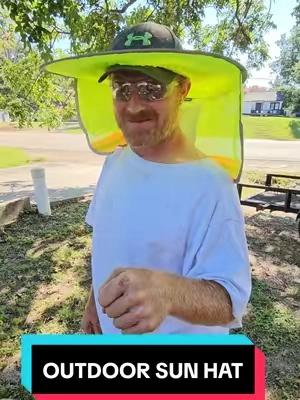 FULL BRIM HARD HAT SUN SHADE WIRH BREATHABLE MESH NECK PROTECTOR WITH REFLECTIVE STRIOE, HIGH VISIBILITY, UV SAFETY GEAR FOR GARDENING, CONSTRUCTION, OUTDOORS IN SUN. #sunhat #sunprotection #outdoorhat #tiktokshopcreatorpicks #backtoschool 