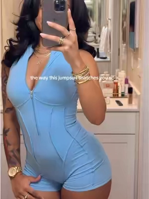 🩵 #dealsforyoudays #jumpsuits #jumpsuitoutfit #snatchedbaddie 