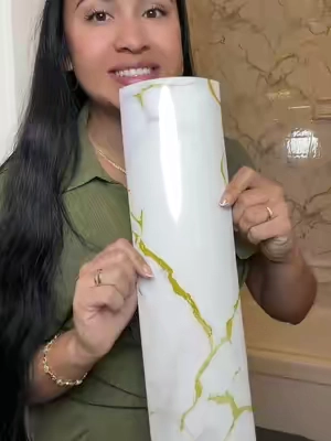 película de vinilo autoadhesiva impermeable para encimeras de cocina y baño fácil de limpiar duradera resistente al calor. 1 rollo de 15,75 x 118.11/23.62*118,11 pulgadas desgarrable #homedecorideas #decoraciondehogar #homerenovation