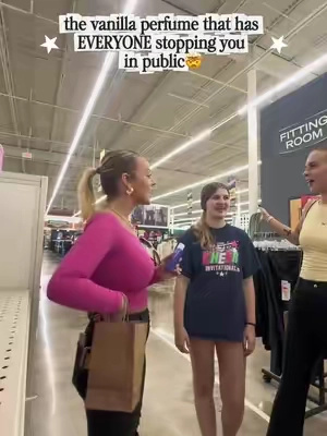 she noticed in not even 30 seconds of spraying it in the store😭🤯🥳 #vanillaperfume #vanillagirl 