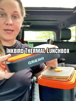 Hot lunches anywhere without hunting for a microwave. Perfect for work, road trips, truck drivers, job sites, and busy days. #heatedlunchbox #workfromcar #mealprep #lunchbox #electriclunchbox @INKBIRD Kitch 
