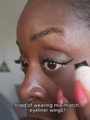 Taking the frustration and guesswork out of winged eye-liner this eyeliner stamper in Black & Brown just made my life so much easier! #eyelinerhack #blackeyeliner #browneyeliner #eyelinerstamp #wingedeyeliner 