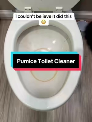Pumice stone toilet cleaner #pumicestonecleaning #toiletcleaner #toiletbowlcleaner #cleaninghack #cleaningtok  