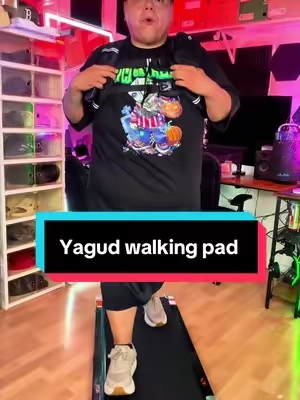 With incline! This walking pad is the way to go 🚶‍♂️ 👍  #walkingpad #walkingpadwithincline #walkingpadathome #yagudwalkingpad #TikTokshopbacktoschool 
