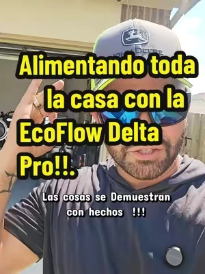 Alimentando toda la casa con la Ecoflow Delta Pro. #ecoflow #plantaelectrica #cubanos #solargenerator #tiktokshopcreatorpicks 