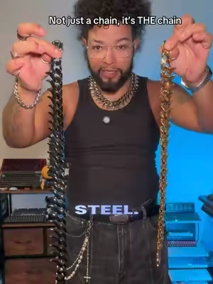 Vitaly cooked with these chains! It’s about time I found some men’s jewelry with an edge to it! The nice part about this recycled stainless steel chain is that even tho it’s spiky, it doesn’t poke your skin. The back of the necklace has Cuban links so it sits on your neck comfortably. This is a heavier chain and comes in 45cm or 53cm lengths! #necklace #jewelry #mensfashion #tiktokshopbacktoschool #creatorsearchinsights  