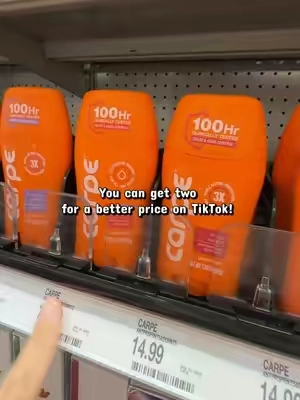 Carpe deodorant! 👏🏻 it works ! 