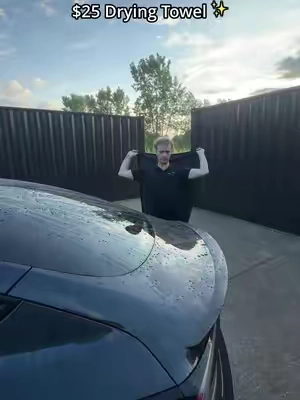 One pass… No streaks… #fyp #blackline #detailing #dryingtowel #cars 