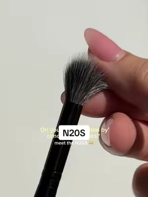 The N20S is a safe space. 🖤 No harsh lines. A blend that’s undetectable. Buff to sheer out or tap to build coverage. 🪄 — #bkbeauty #makeupbrushes #concealerbrush #concealer #tiktokshopsummersale 