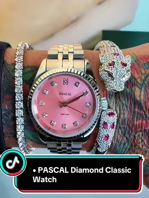 PASCAL Diamond Classic Watch for Women & Men 31mm & 36mm Swiss Quartz Stainless Steel Waterproof Luxury Wrist Watch with Lab-Grown Diamonds #pascalwatch #womenswatch #luxurywatches #TikTokshopbacktoschool #watchesforwomen 