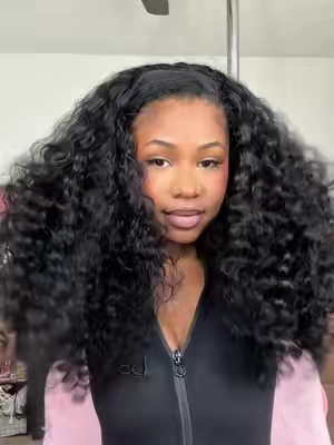 3-in-1 half wig😍 @After Black Hair Shop #afterblackhair #summervibes #halfwig #burmesecurly 