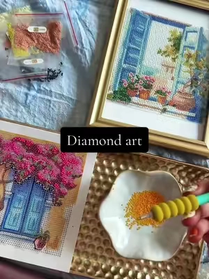 the best activity to shut off your brain 🥹🧘🏼‍♀️ #diamondart #StressRelief #SelfCare #hobbies #stayathomemom 