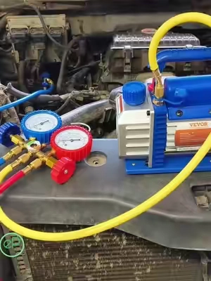 Cómo hacer vacío al sistema de aire acondicionado #summerfinds #vevor #acvacuumpump #vevortools 
