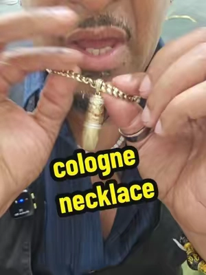 this is the cologne neck lace coolest piece of jewelry I have ever seen! #mensjewelry #koolshit #necklaceandcologne #sentsponge #colognenecklace 
