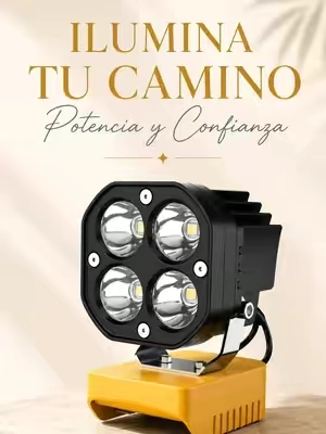 Luz de trabajo LED inalámbrica con base para batería, ideal para garaje, taller, camping, reparaciones y emergencias. Cabezal ajustable para iluminar donde más lo necesitas. #LEDWorkLight #CordlessWorkLight #PortableWorkLight #tiktokshopbacktoschool #tiktokshopcreatorpicks 