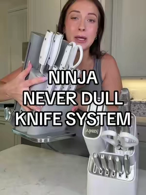 they’re back but this time they’re upgraded 🔪👩🏻‍🍳 #ninjakitchen #neverdullknifesystem #kitchenknives #tiktokshopcreatorpicks 