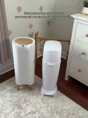 Don’t just shop for the newborn stage… shop for what will actually last. 👏 This Jool Baby diaper pail fits larger diapers too, so you won’t outgrow it after a few months. Plus, it works with regular trash bags, making diaper changes a little easier from day one through potty training. 🩵 #DiaperPail #BabyEssentials #NewbornMustHaves #ToddlerMom #jooldreamteam 