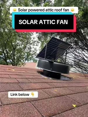 VEVOR Solar Powered Attic Roof Fan  #ventilation  #atticfan #fan #Home #garage 