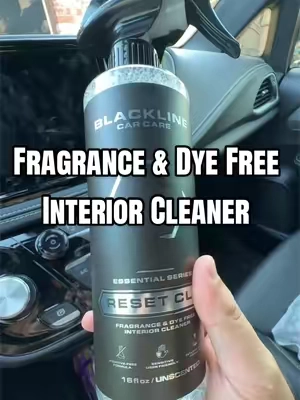 RESET your interior the right way. 🧼✨ If you want a true factory-clean finish without greasy residue, overpowering fragrances, or dyes, BLACKLINE Reset CLR is the move. It’s pH-balanced, safe on leather, plastics, Alcantara, suede, and touchscreens, and leaves every surface looking clean—not shiny. Perfect before applying any interior dressing or for regular maintenance.  #BlacklineCarCare #InteriorDetailing #CarCleaning #AutoDetailing #detailingproducts 