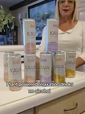 Plant powered social tonics with Kava and L-theanine.  Chill,  relax without alcohol. #LeiloKavaRelaxationDrinks #SparklingKavaDrinks #RelaxationKavaDrinks #SoberCurious #AlcoholAlternative