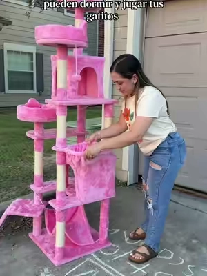 Casita de juguetes para gatitos #casadegatos 