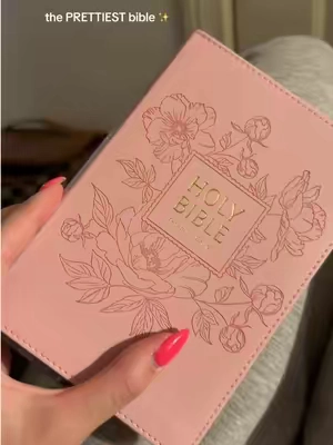 something about having a pretty set of scriptures makes me read way more 🫶🏼 #bible #biblestudy #pinkbible 