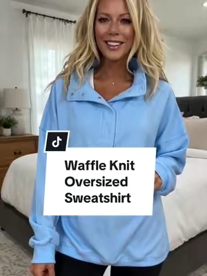 I love this shirt. Great for leggings.#sweatshirt #waffleknit ##fallfashion #ladiesfashion @Fisoew Clothing Co. 