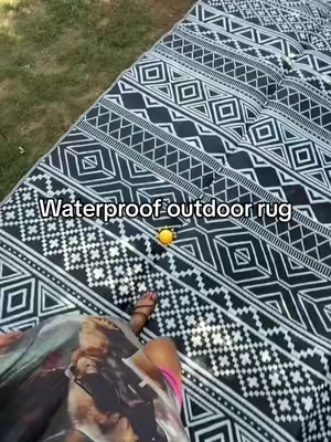 The perfect massive outdoor waterproof rug @GARVEE! #Rug #washable #patiomakeover