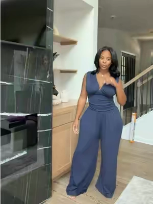 Sleeveless jumpsuit  #jumpsuit #sleeveless #ruchedjumpsuit 