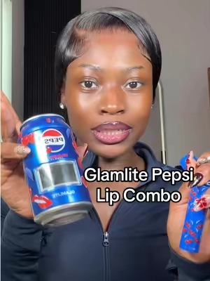 Glamlite Pepsi lip combo😍😍 #lipcombo #glamlite #glamlitecosmetics #glamlitelipkit #pepsi 